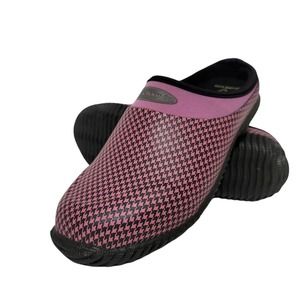 Muck Boot Co. Daily Garden Clogs Women's Sz 4/4.5 Dusty Pink Houndstooth Kids 2Y